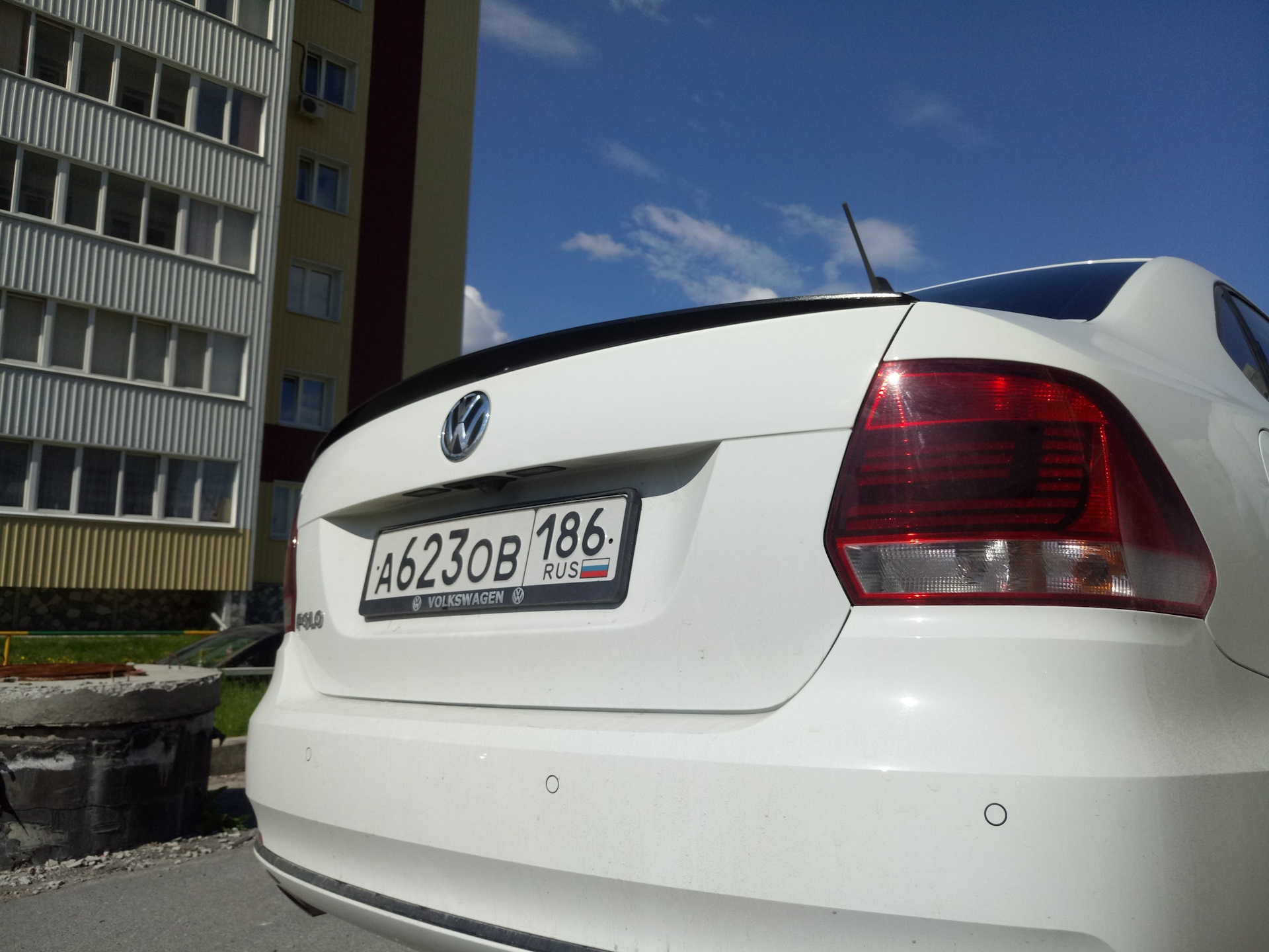 Лип спойлер Volkswagen Polo