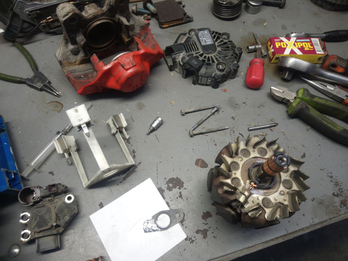 Пропала зарядка. Моргает лампочка зарядки — KIA Rio (3G), 1,4 л, 2012 ...