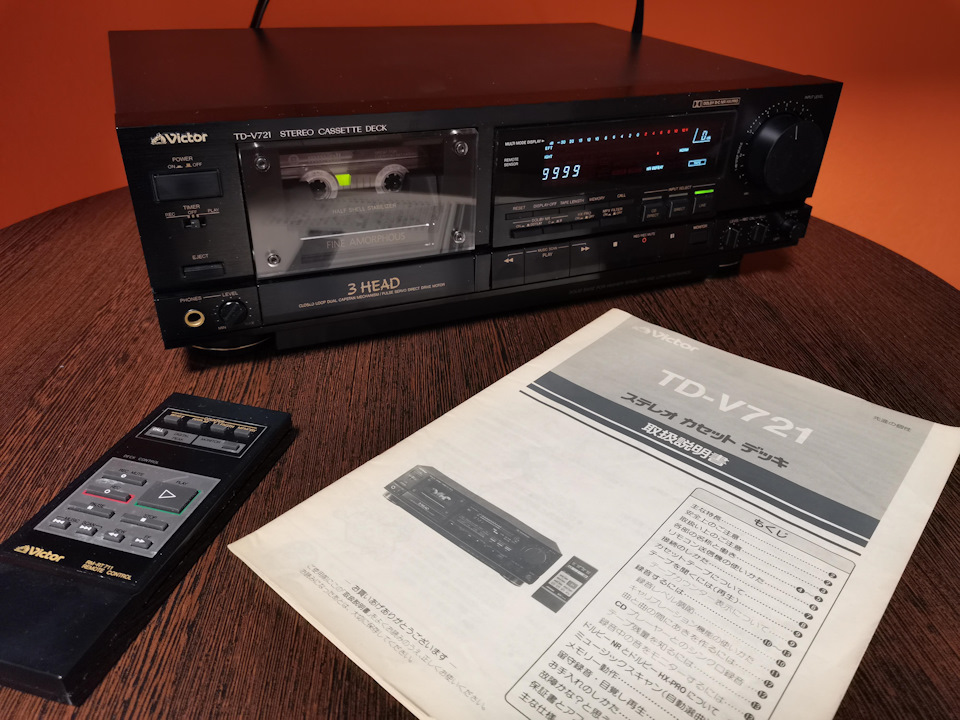 極上品】Victor ビクター TD-V711 3ヘッドカセットデッキ