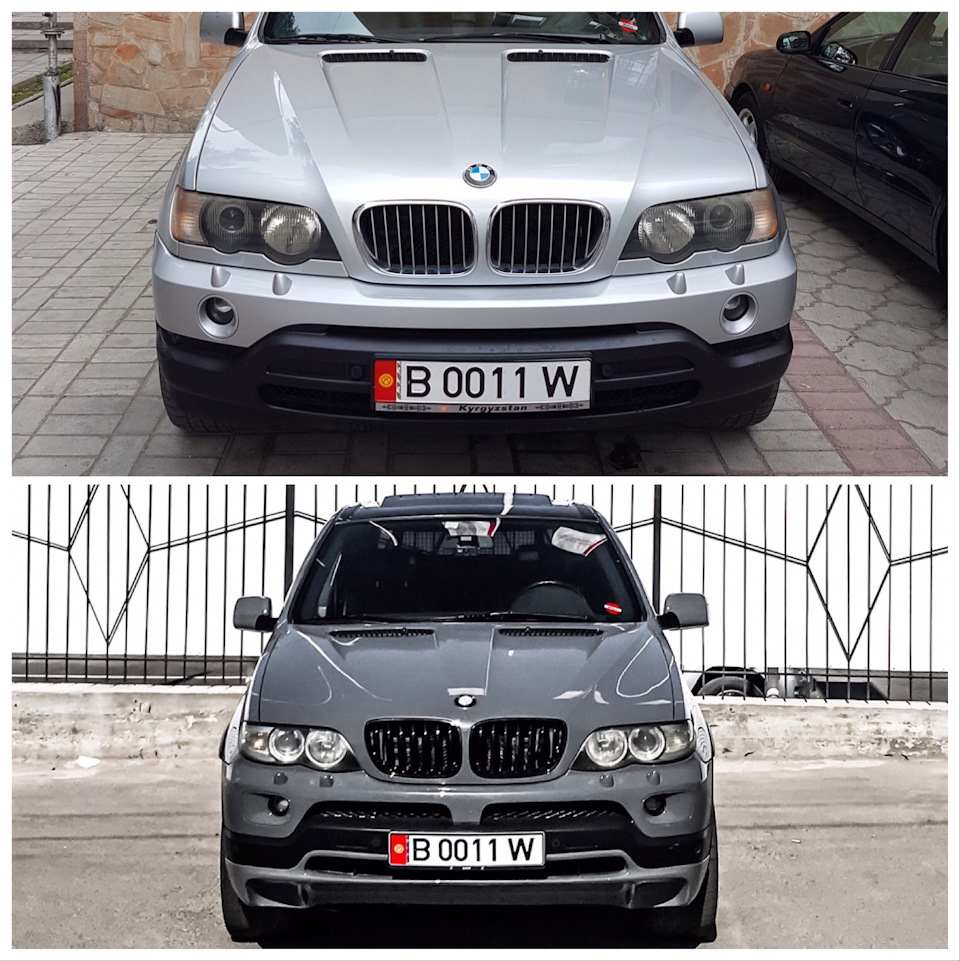 Фото до и после — BMW X5 (E53), 4,4 л, 2001 года | тюнинг | DRIVE2