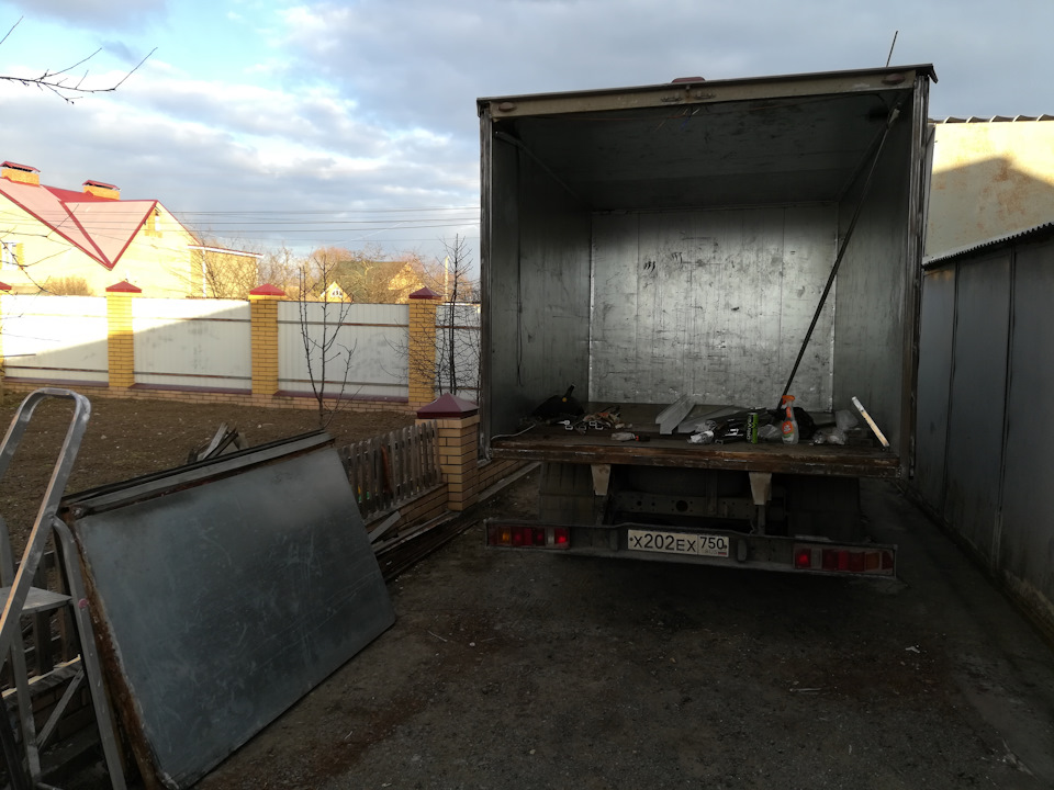 Ремонт будки и замена ворот — ГАЗ Газель Next, 2,8 л, 2013 года ...