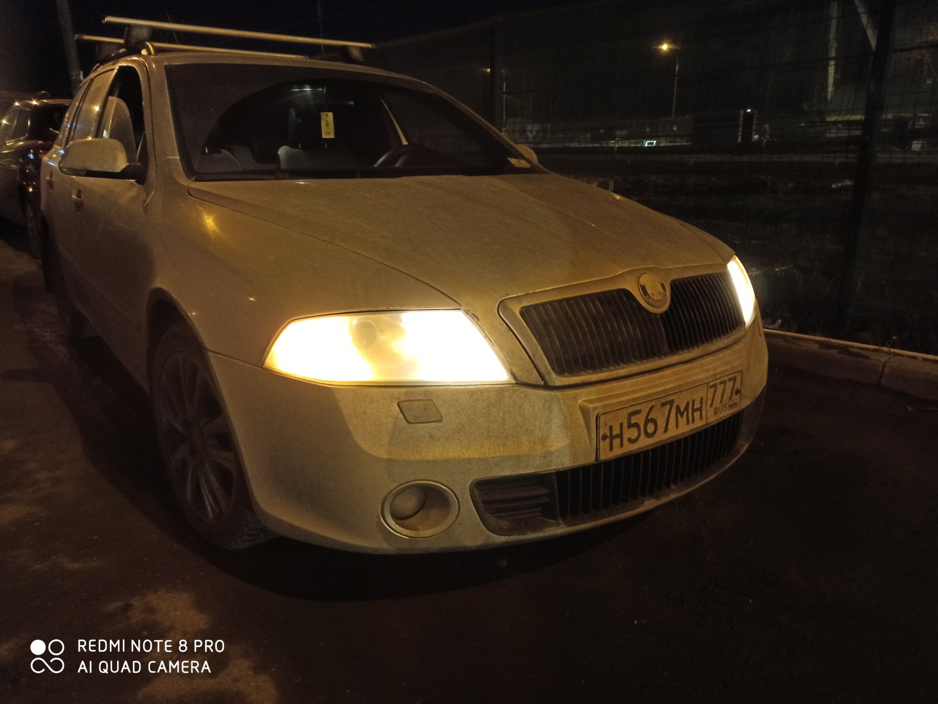 ДХО, дальний в пол накала — Skoda Octavia Combi RS A5 Mk2, 2 л, 2006 ...