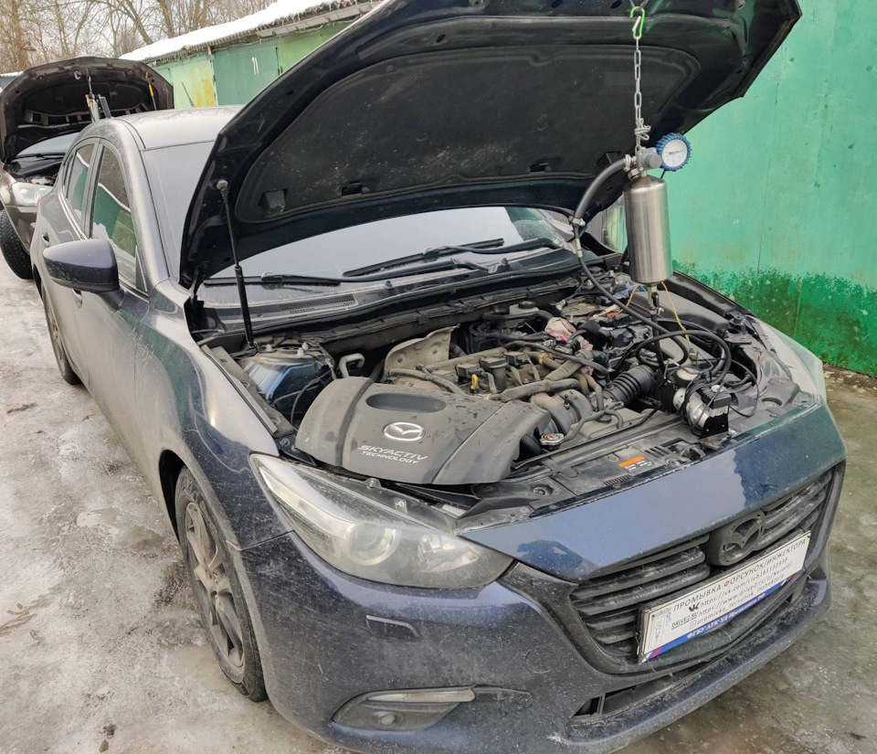 Mazda 3 промывка топливных форсунок без снятия — Промывка форсунок ...