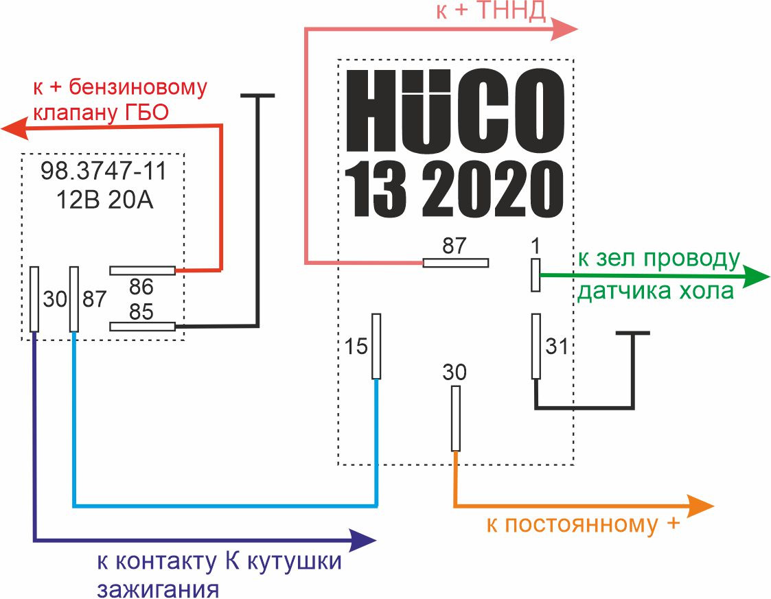 Схема подключения электробензонасоса