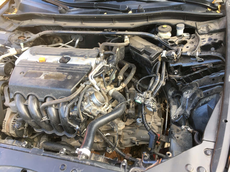 Замена выжимного без снятия подрамника. — Honda Accord (8G), 2,4 л ...