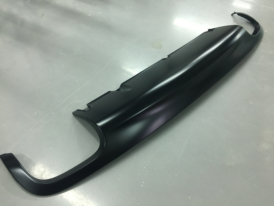 Ну и конечно рука мастера привела его в божеский вид!Цвет выбрал черный, лак полумат!) — Audi A6 (C6)