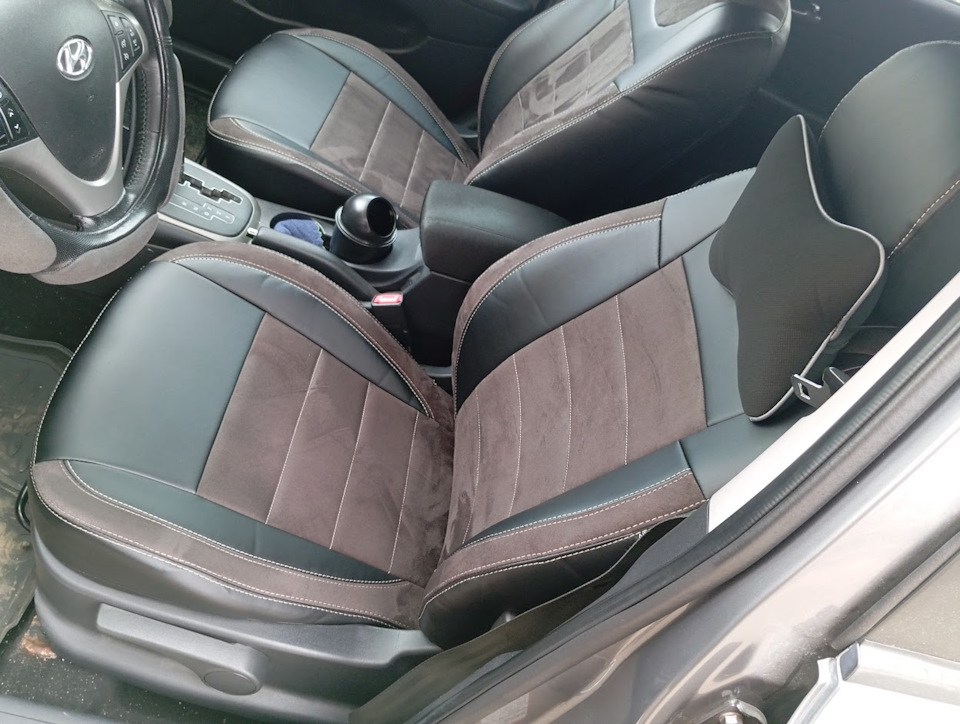 Чехлы на сиденья — Hyundai i30 (1G), 1,6 л, 2011 года | стайлинг | DRIVE2