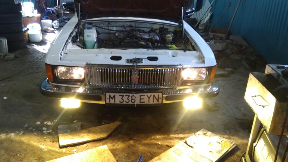 ПТФ подключены — ГАЗ 3102, 3 л, 1986 года | аксессуары | DRIVE2