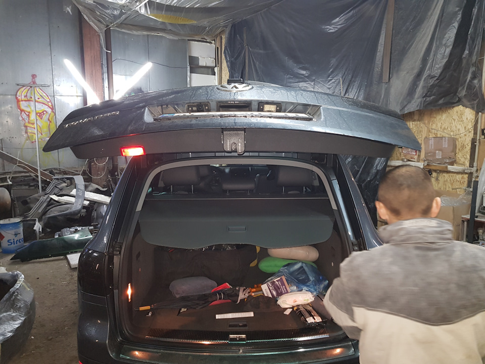 Накладки на крышу и дверь багажника — Volkswagen Touareg (1G), 3 л ...