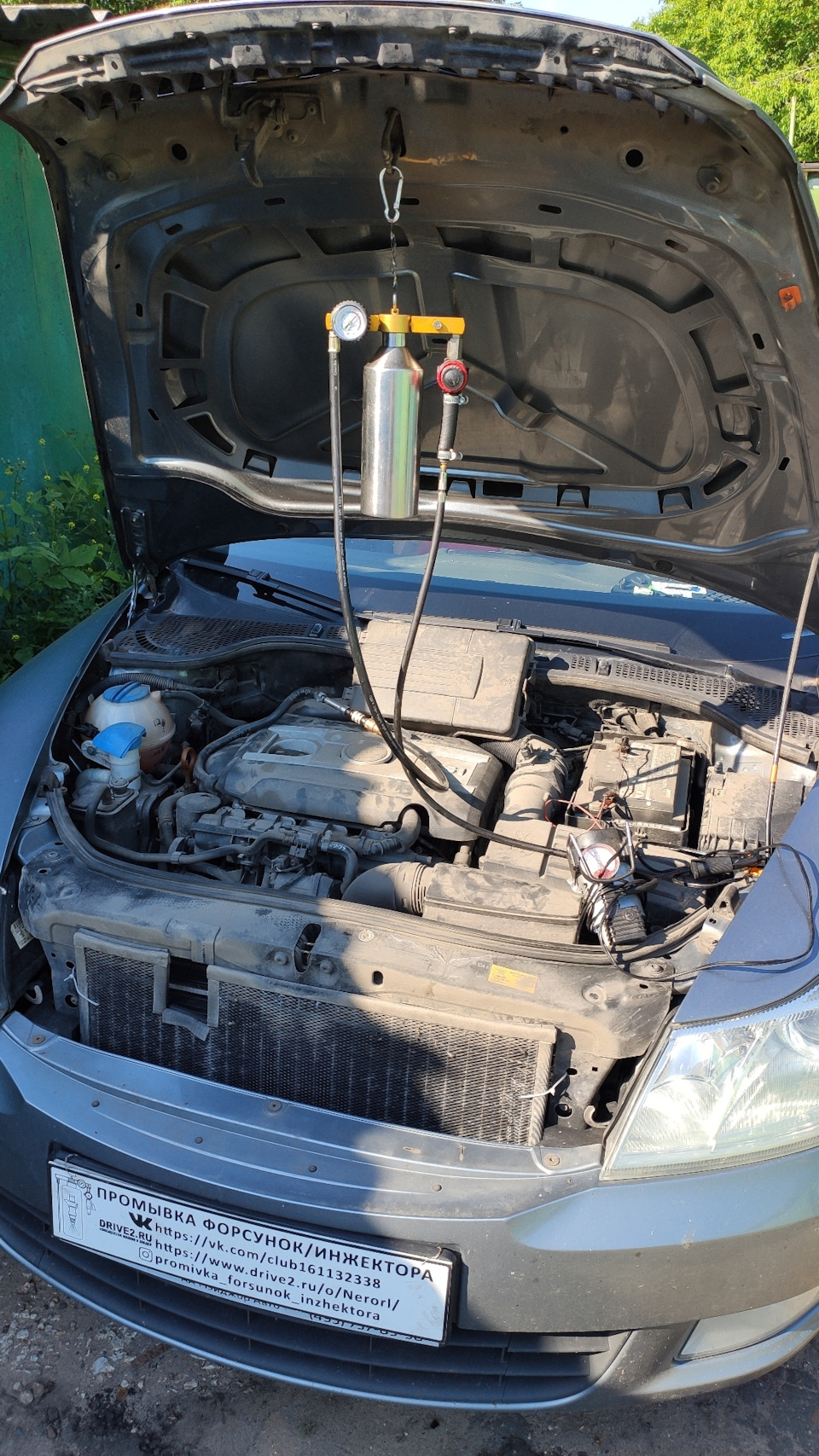 Промывка форсунок/инжектора Skoda Octavia A5 1.8 — Промывка форсунок ...