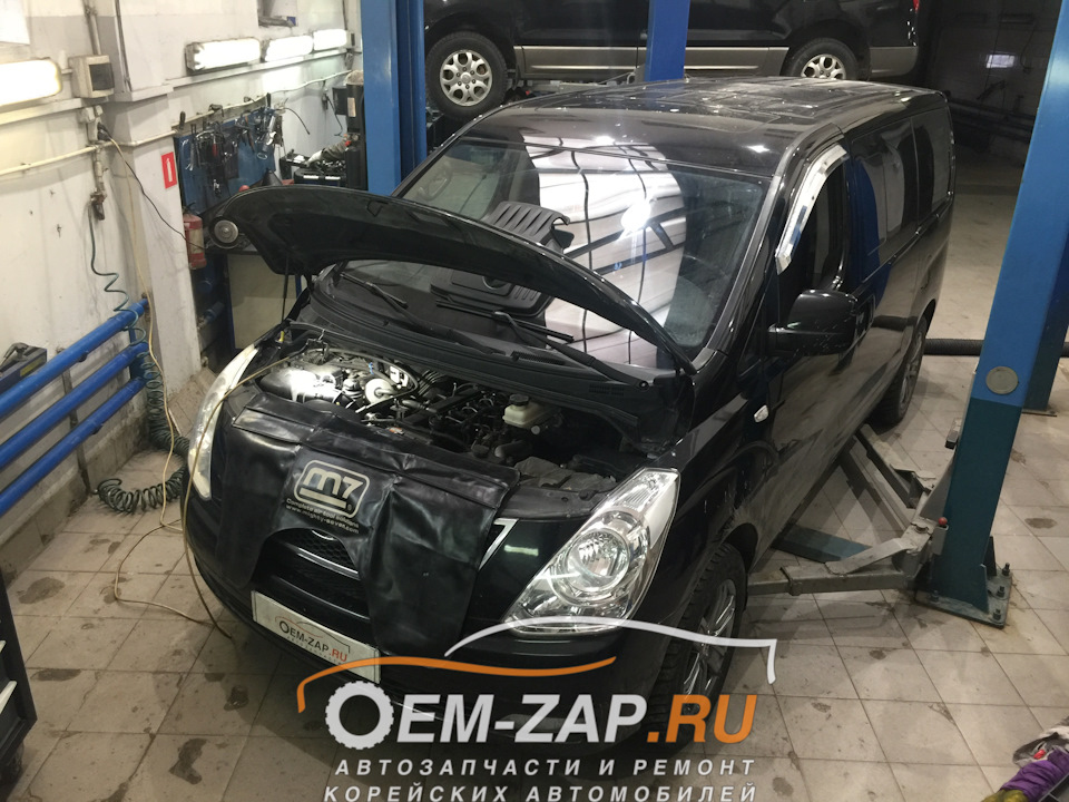 Замена интеркулера и актуатора турбокомпрессора на Grand Starex D4CB ...