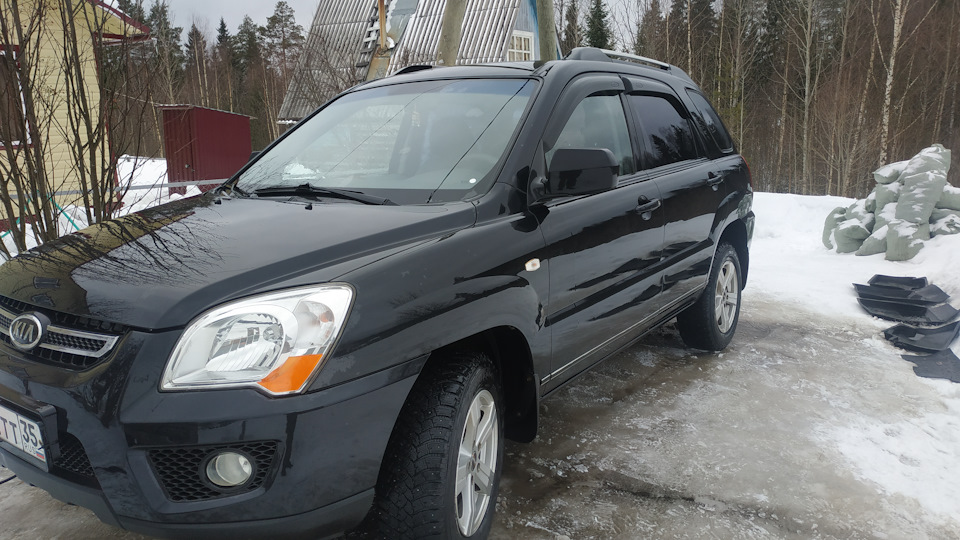 Замена роликов, ремня ГРМ, помпы — KIA Sportage (2G), 2 л, 2009 года ...