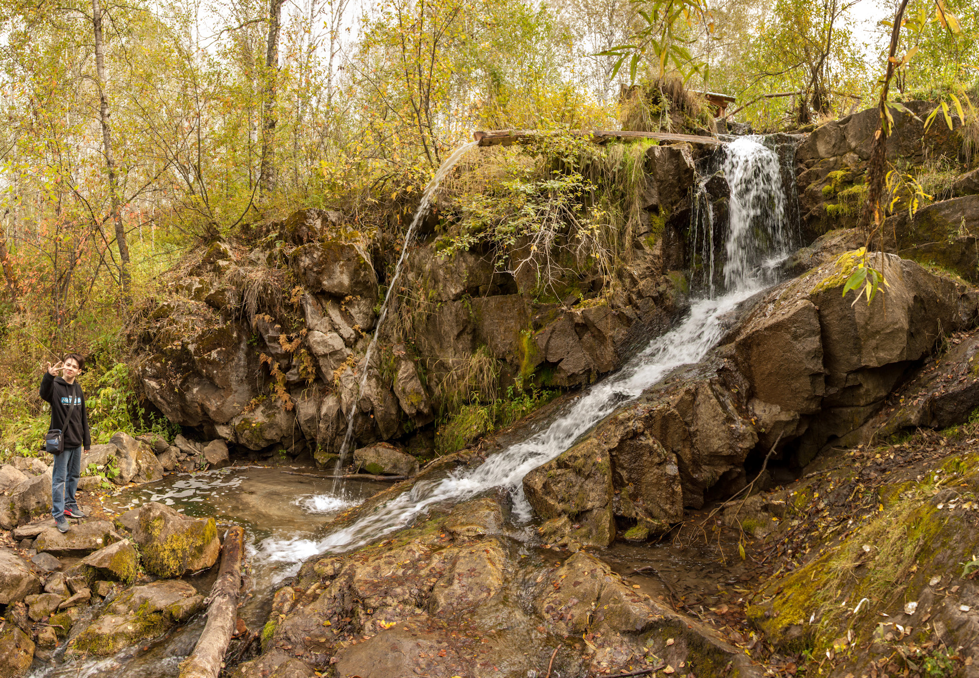 Водопад в Легостаево Искитимский район