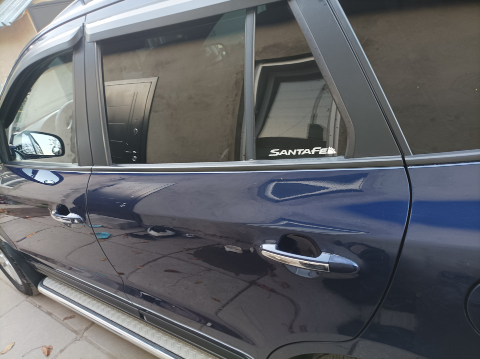 Пара наклеек — Hyundai Santa Fe (2G), 2,2 л, 2007 года | своими руками ...