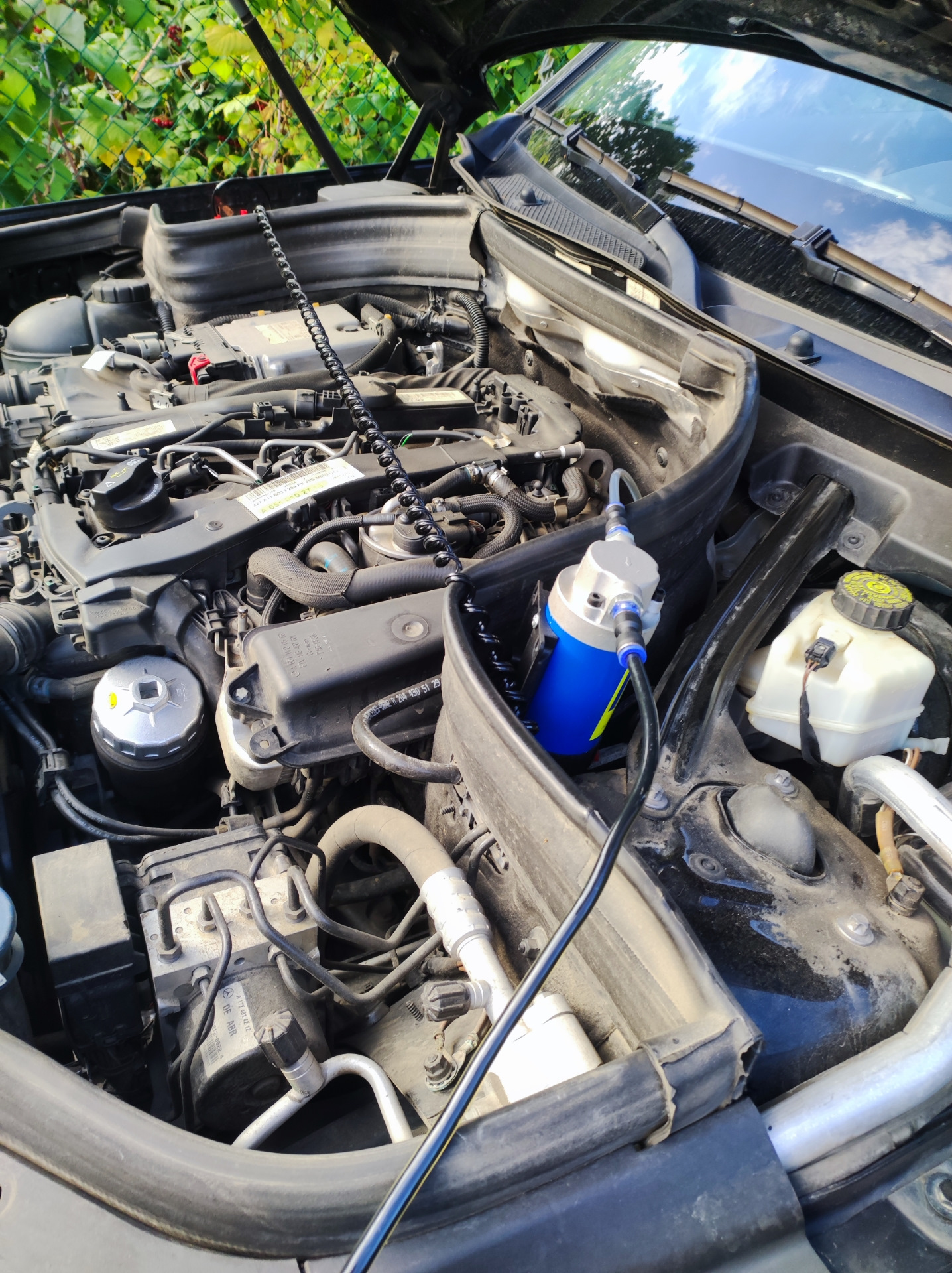 Замена масла через щуп — Mercedes-Benz GLK-Class (X204), 2,1 л, 2013 ...