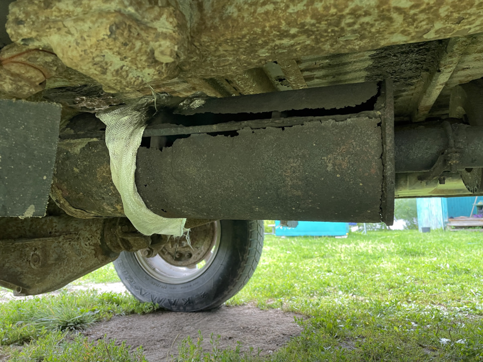 замена выхлопной системы — УАЗ 3909, 2,5 л, 1997 года | поломка | DRIVE2