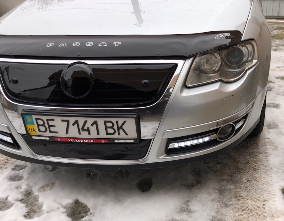 Зимняя защита решетки радиатора 2 пассат б6 — Volkswagen Passat B6, 2 л ...