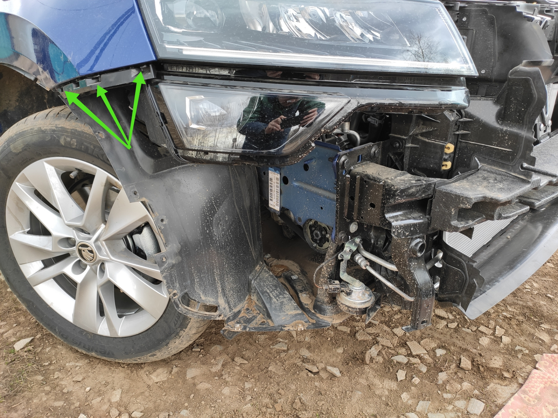 Как снять передний бампер шкода кодиак Защитная сетка радиатора. - Skoda Karoq, 1,4 л, 2020 года своими руками DRIVE2