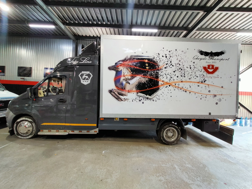 Винил на термос. — ГАЗ Газель Next, 4,3 л, 2014 года | стайлинг | DRIVE2