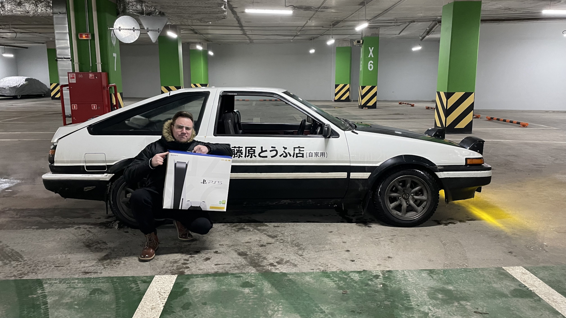 Специальная доставка тофу — Toyota Sprinter Trueno (85), 1,6 л, 1984 года |  прикол | DRIVE2