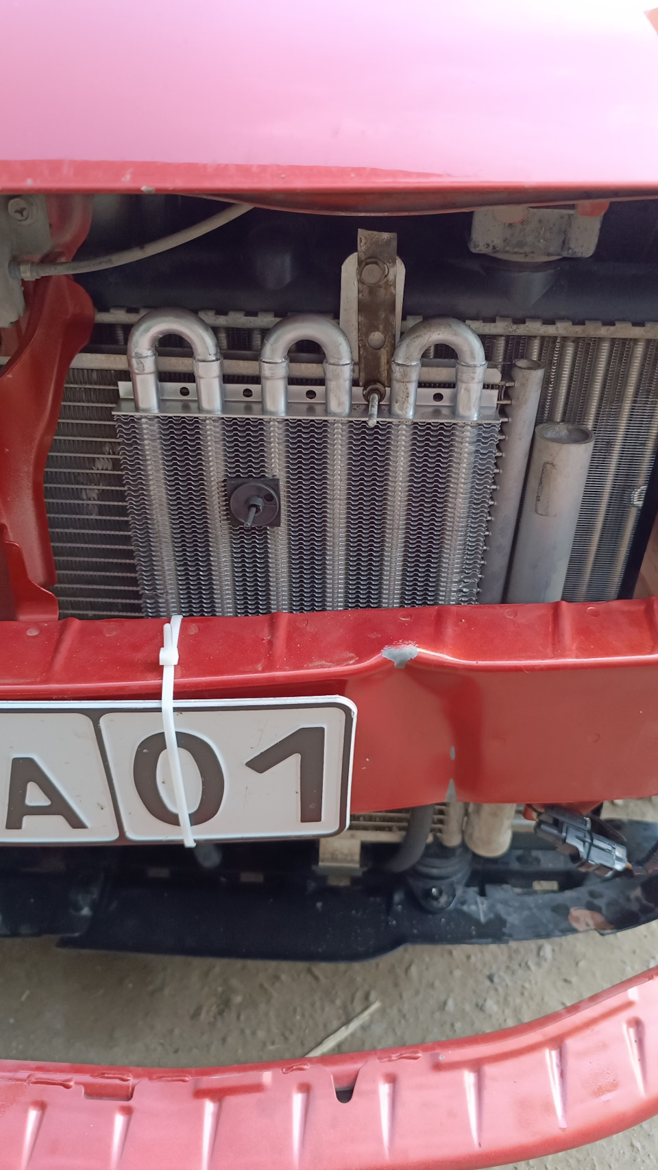 Дополнительный радиатор охлаждения на АКПП — Suzuki SX4 (1G), 1,6