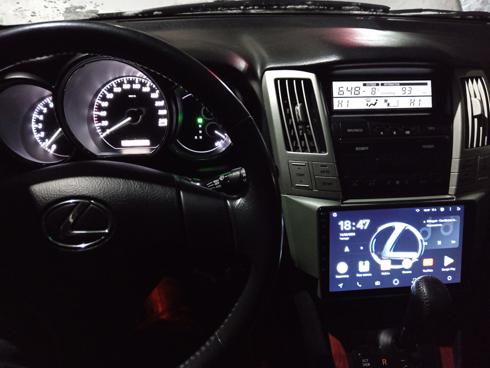 ГУ на андроид, вместо штатной магнитолы — Lexus RX (2G), 3,5 л, 2006 ...