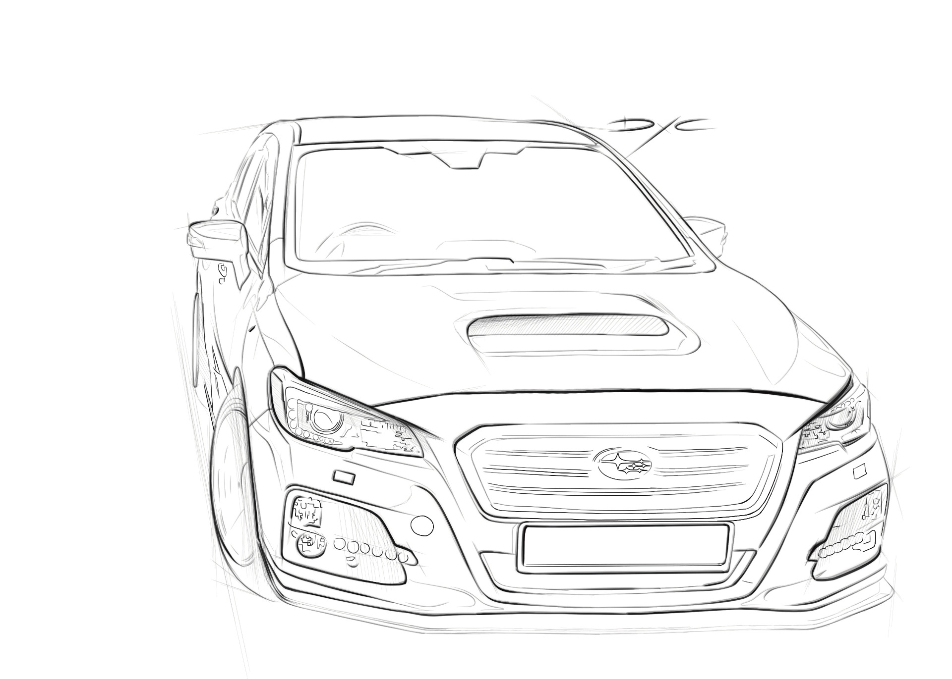 Subaru Levorg рисунок
