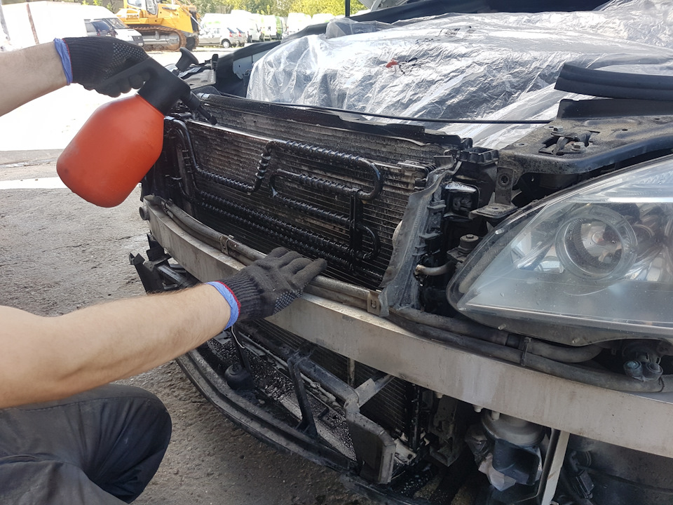 Как снять радиатор w204