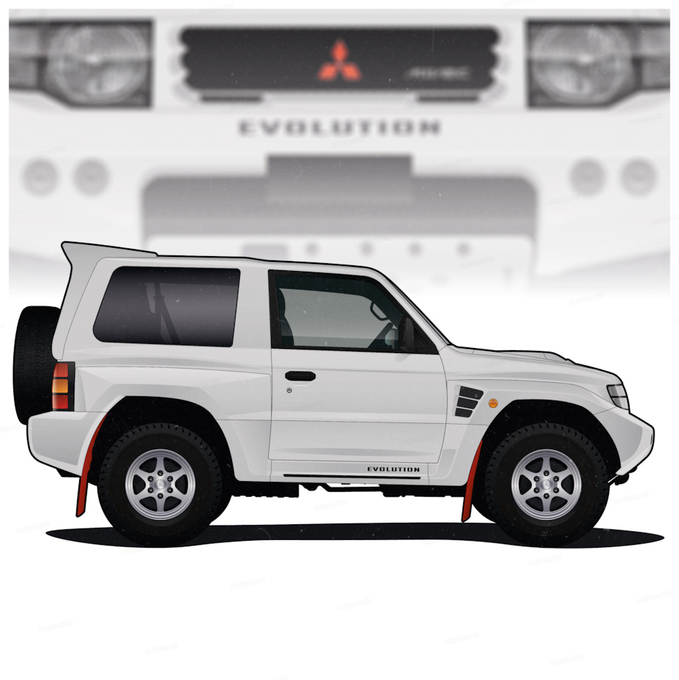 Рисунок Mitsubishi Pajero Evolution — DRIVE2