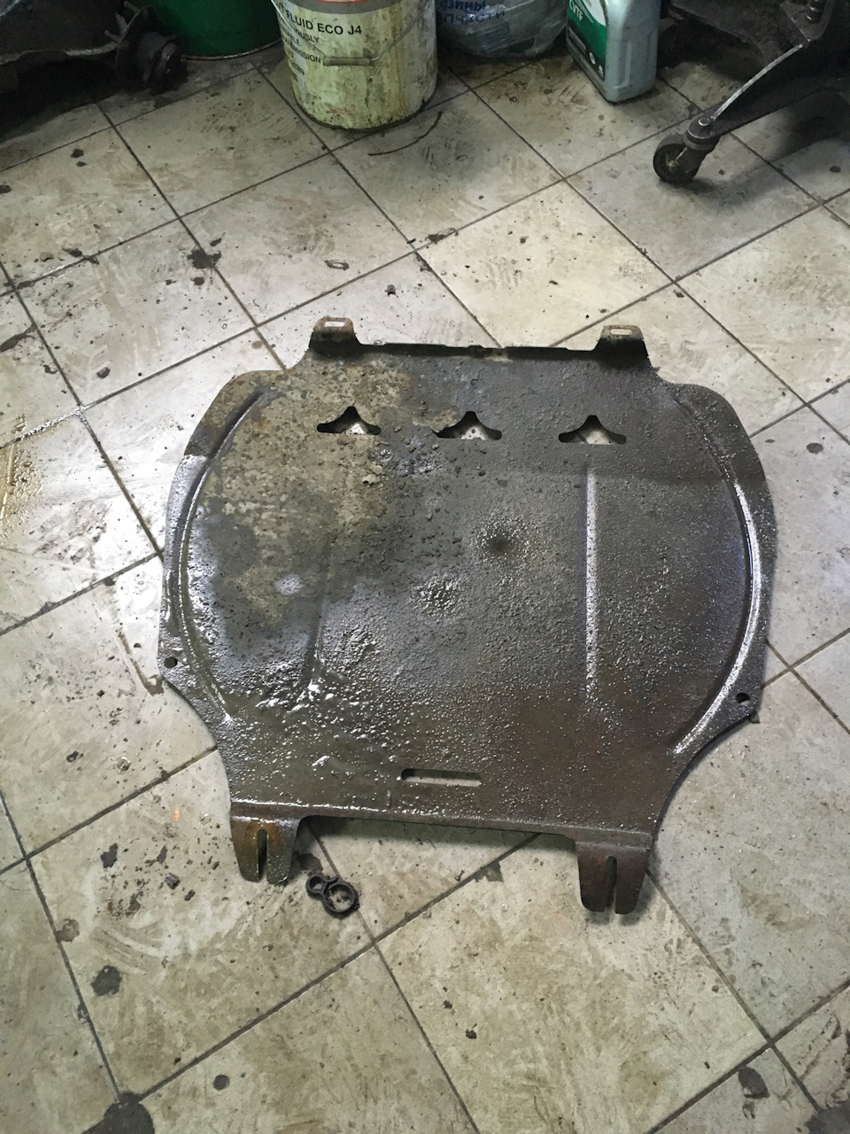 Замена защиты картера на Lancer X. — Mitsubishi Lancer X, 2 л, 2009 ...