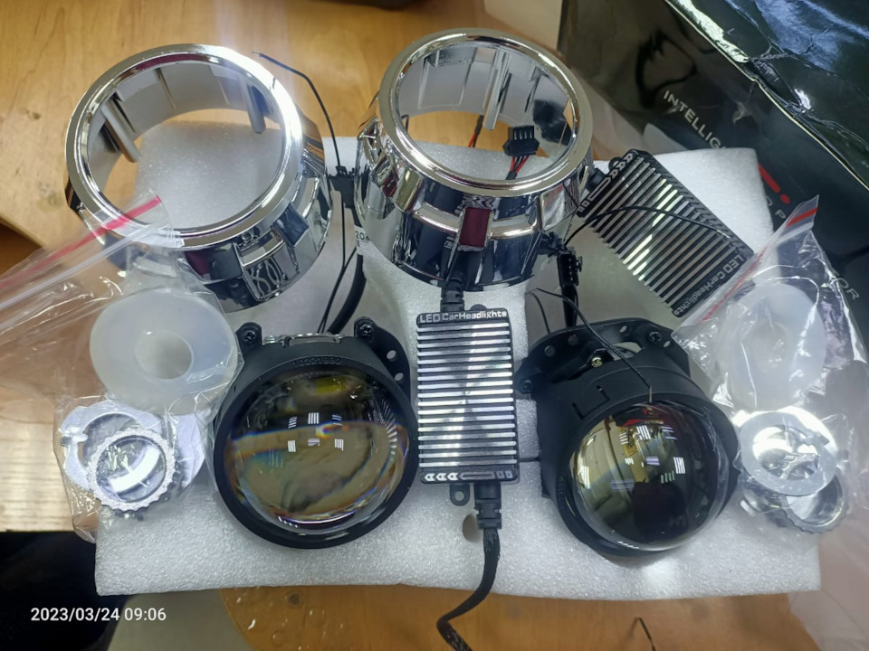 Замена галогеновых ламп на Bi-led линзы в фарах Honda Fit GK3/GK4 ...