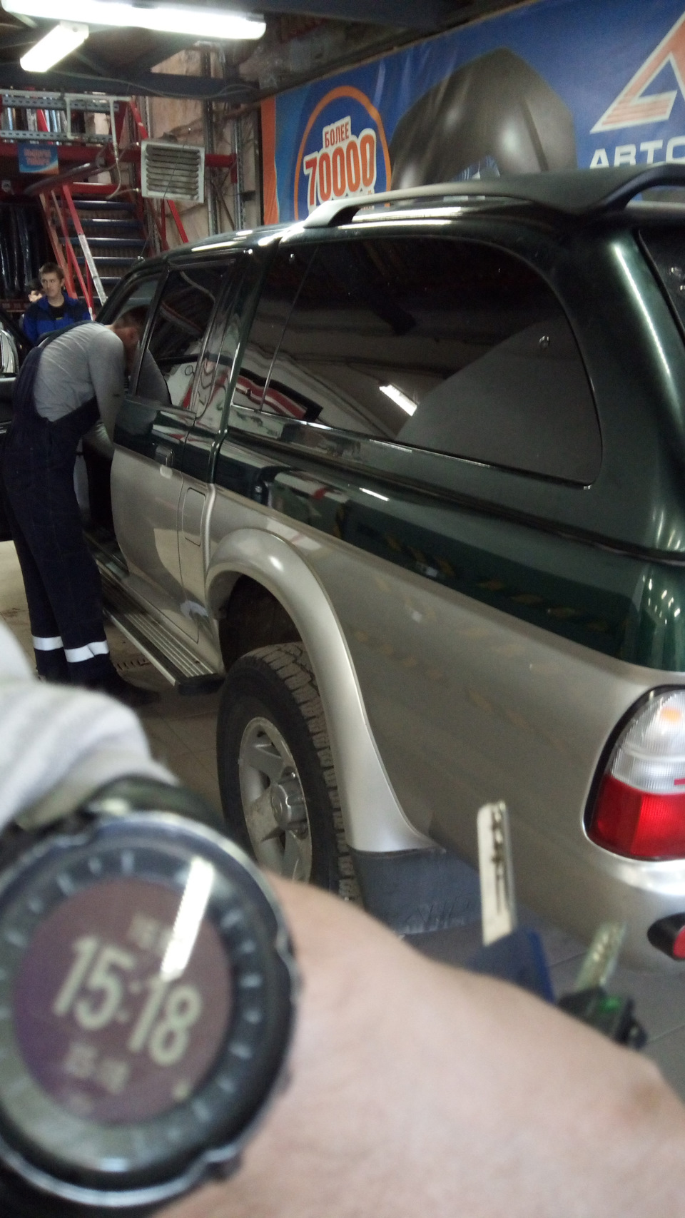 Очистка форсунок, замена лобового стекла — Mitsubishi L200 (3G), 2,5 л ...