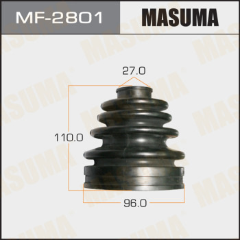 MF2801 Пыльник ШРУСа Masuma (резина) MASUMA | Запчасти на DRIVE2