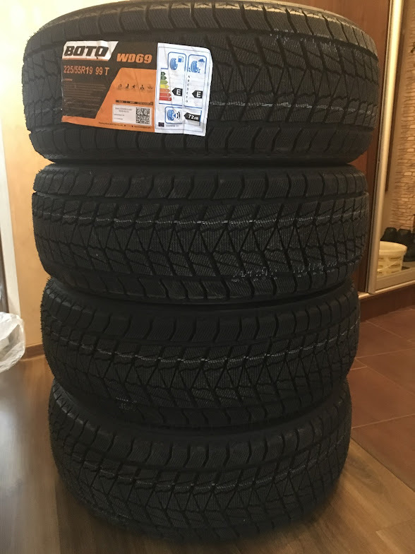 Шины зимние нешипованные 225/55 R19 на Geely Atlas (1G), Mazda CX-5 (2G ...