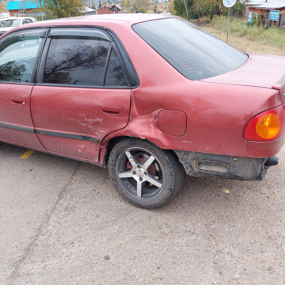 Был родной окрас и нет его😔 — Toyota Corolla (110), 1,3 л, 1997 года |  кузовной ремонт | DRIVE2