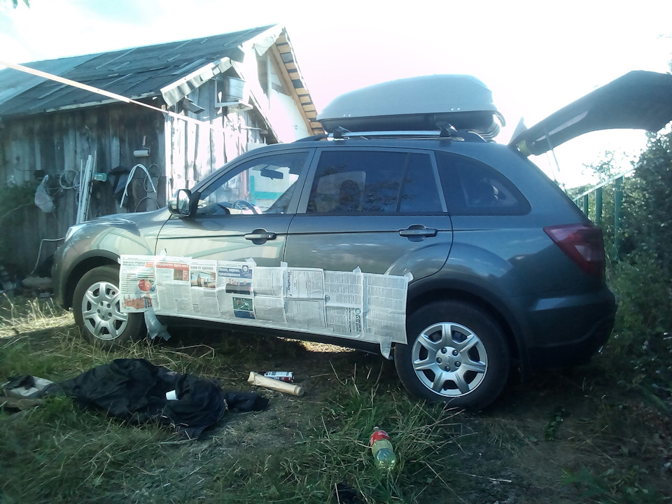 Покрыл пороги антигравием — Lifan X60, 1,8 л, 2017 года | своими руками ...