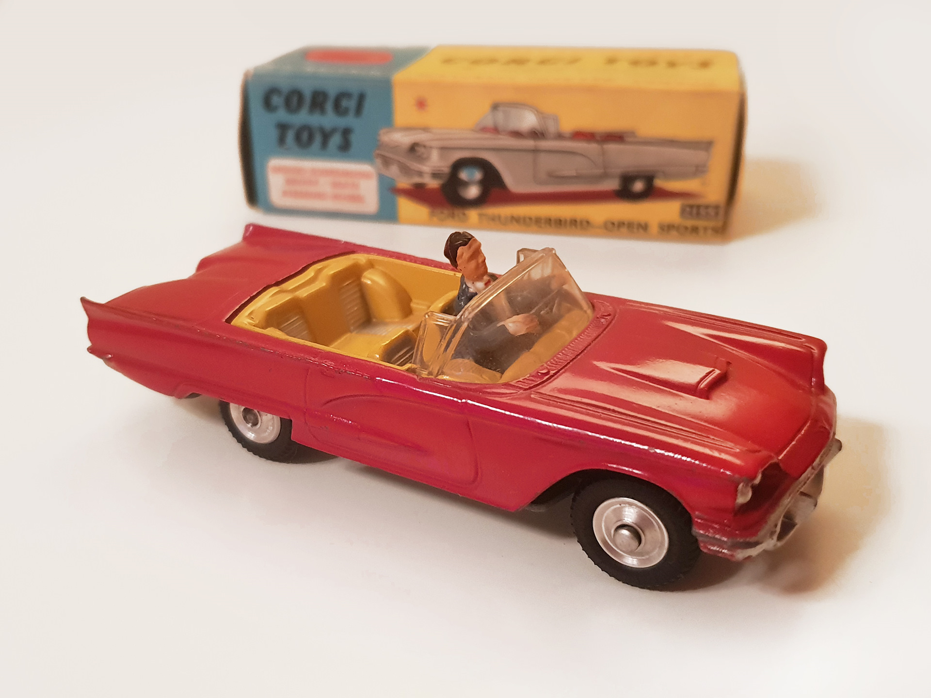 Vintage Manufacture Details About Corgi Toys Ford Thunderbird 214 Toys Hobbies