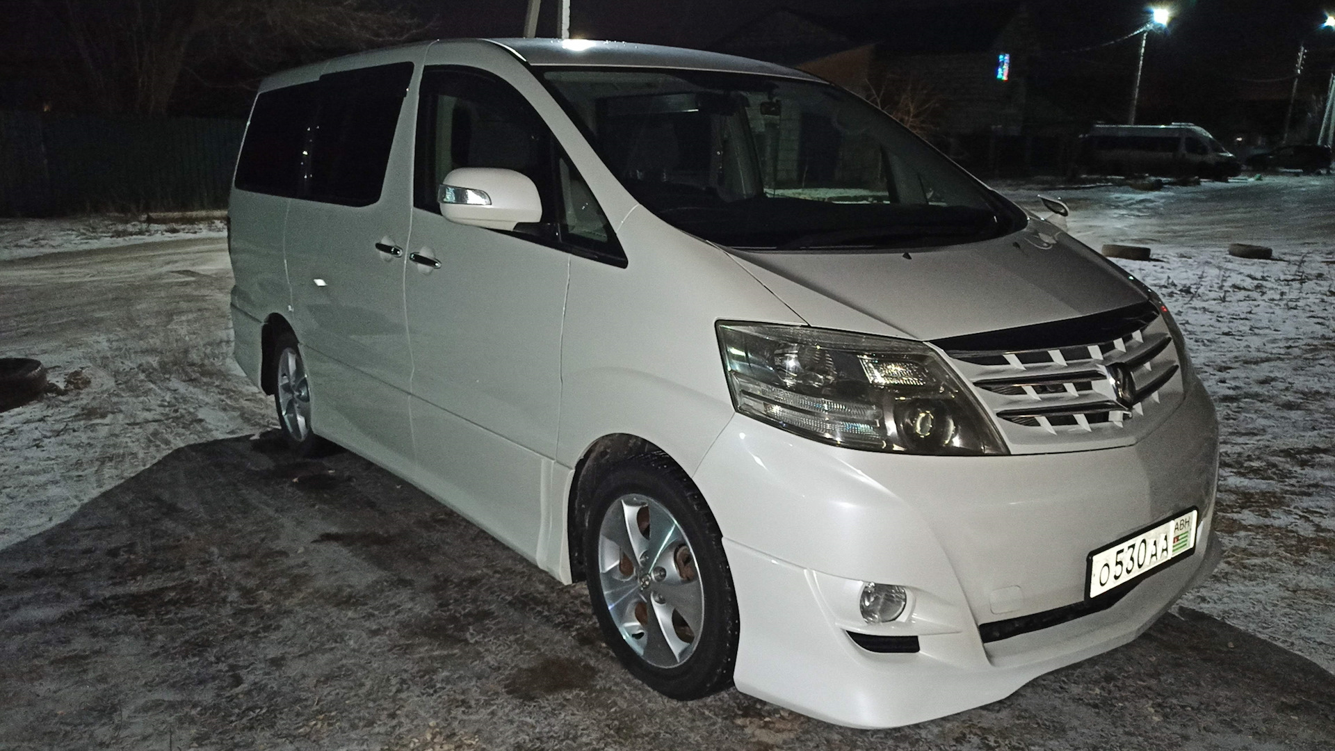 Toyota Alphard 3.0 бензиновый 2005 | Белая Альфа на DRIVE2