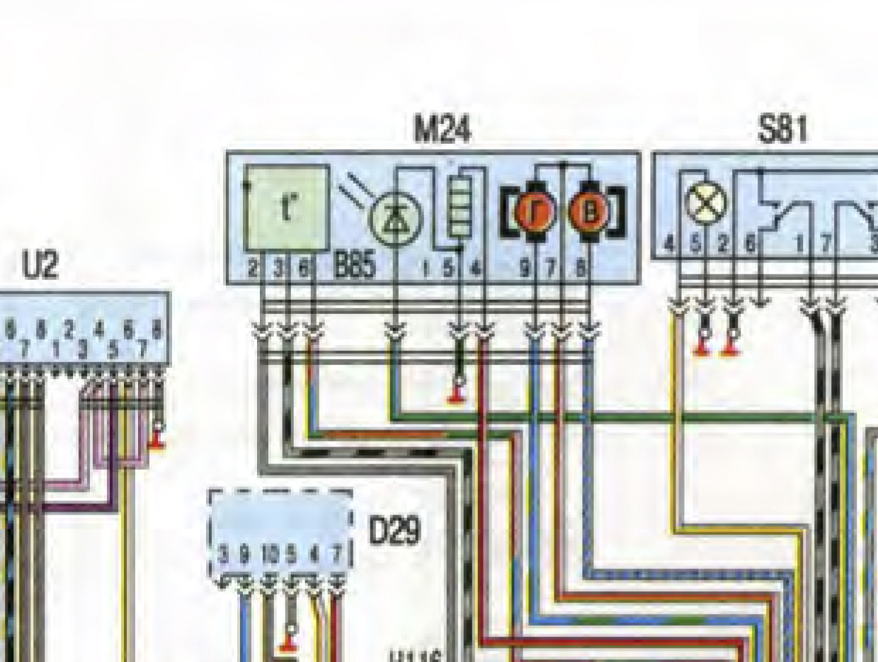 Схема подключения зеркал газ 31105