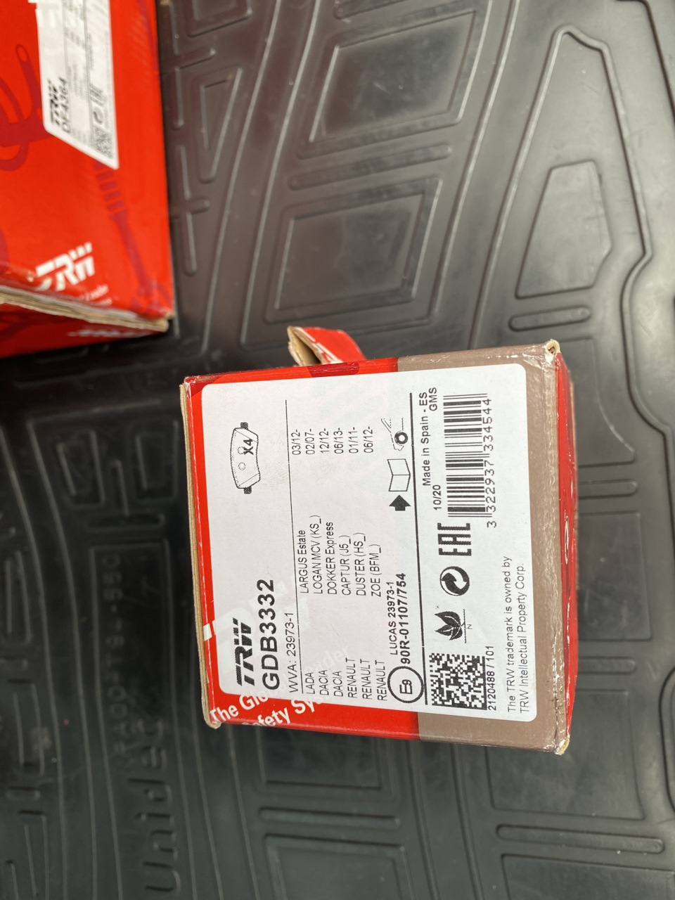 Плановая замена тормозных дисков и колодок TRW — LADA Ларгус, 1,6 л ...