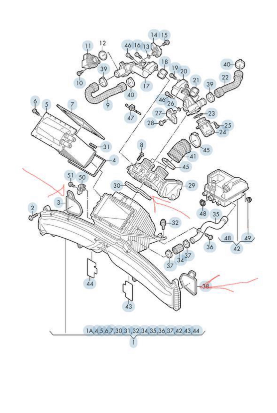 Замена маслоотделителя — Audi S7 (1G), 4 л, 2015 года | визит на сервис ...