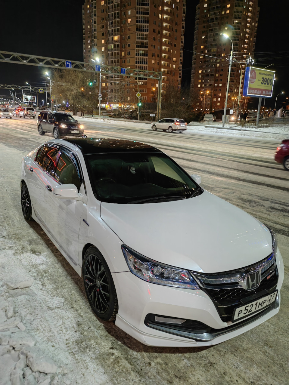 Оклейка крыши в чёрный глянец — Honda Accord Hybrid (9G), 2 л, 2013 года |  стайлинг | DRIVE2