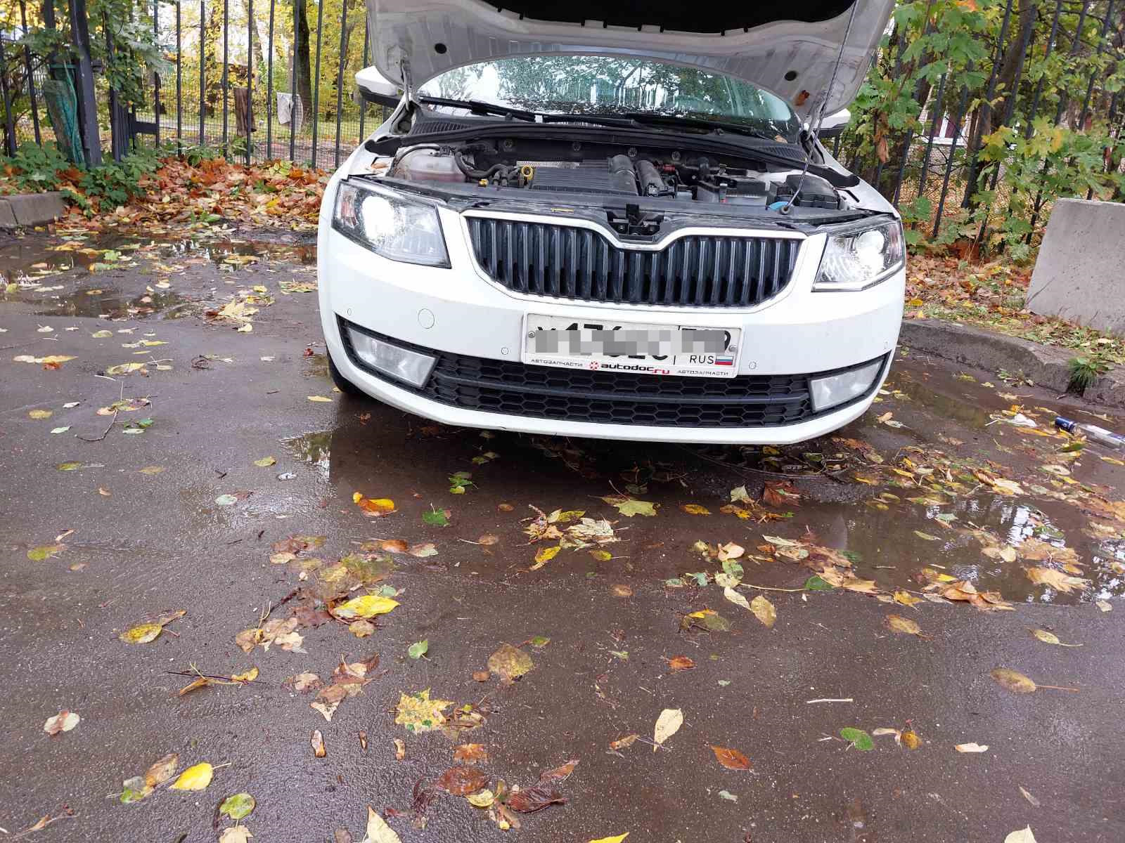 Фары AKD ч.3, установка, не шибко успешная. — Skoda Octavia A7 Mk3, 1,4 ...