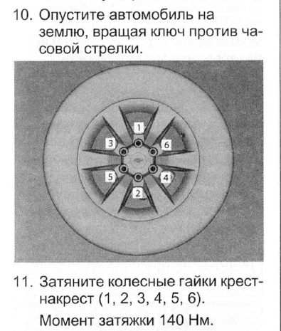 Момент затяжки колесных гаек паджеро 4