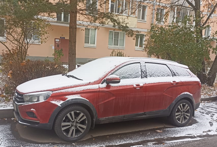 Зима близко — Lada Vesta SW Cross, 1,6 л, 2019 года | шины | DRIVE2