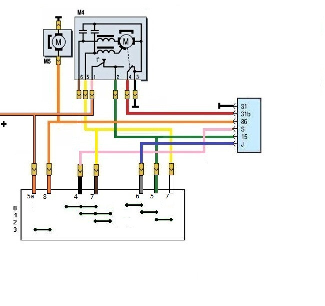 Схема моторчика стеклоочистителя