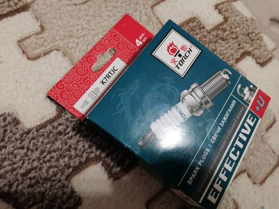 Свечи TORCH K7RTJC — Chery A13, 1,5 л, 2013 года запчасти DRIVE2