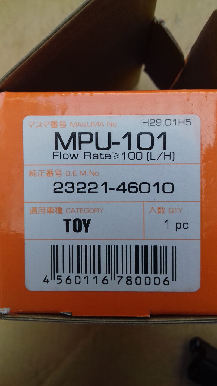 MPU101 Насос топливный Masuma 100L/h, 3kg/cm2, сетка MPU-012 MASUMA ...