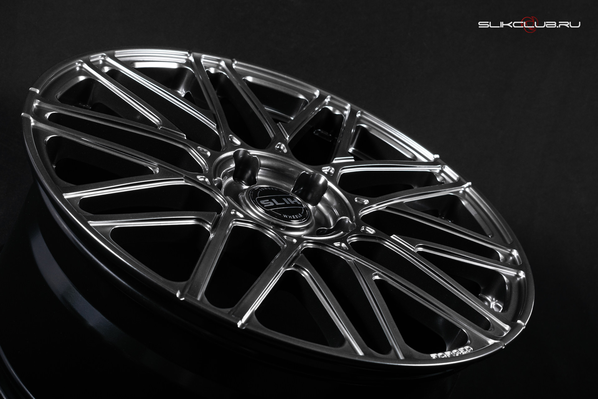 L-836 slik. диски slik тёмный хром. диски черный хром. диски slik тёмный хром. Dark chrome.