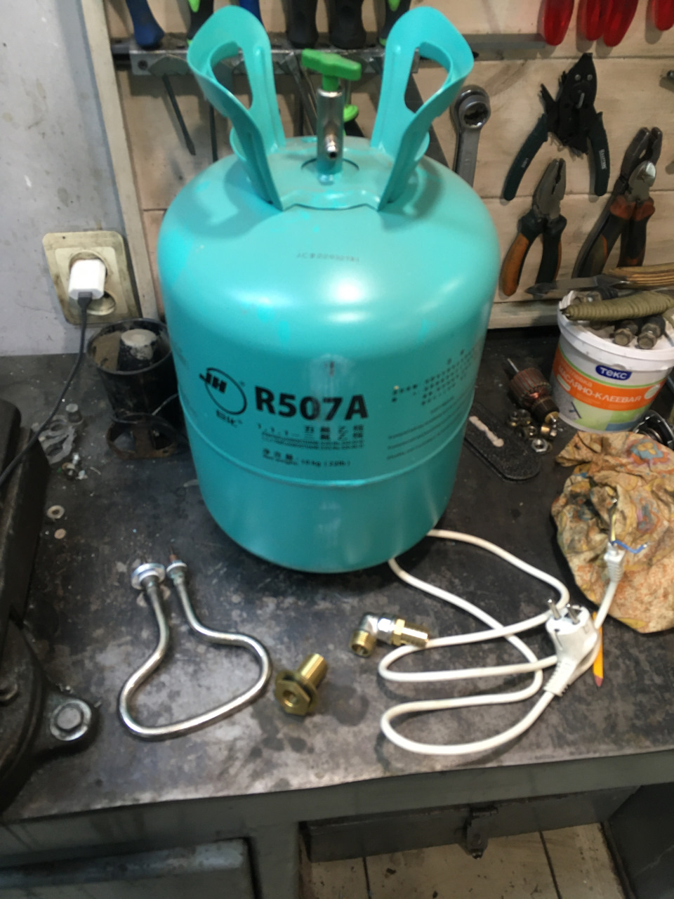 Девайс для промывки радиатора печки салона — Toyota Ipsum (21), 2,4 л ...